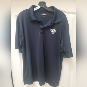 Los Angeles Rams Football NFL Blue Polo Shirt Size XL